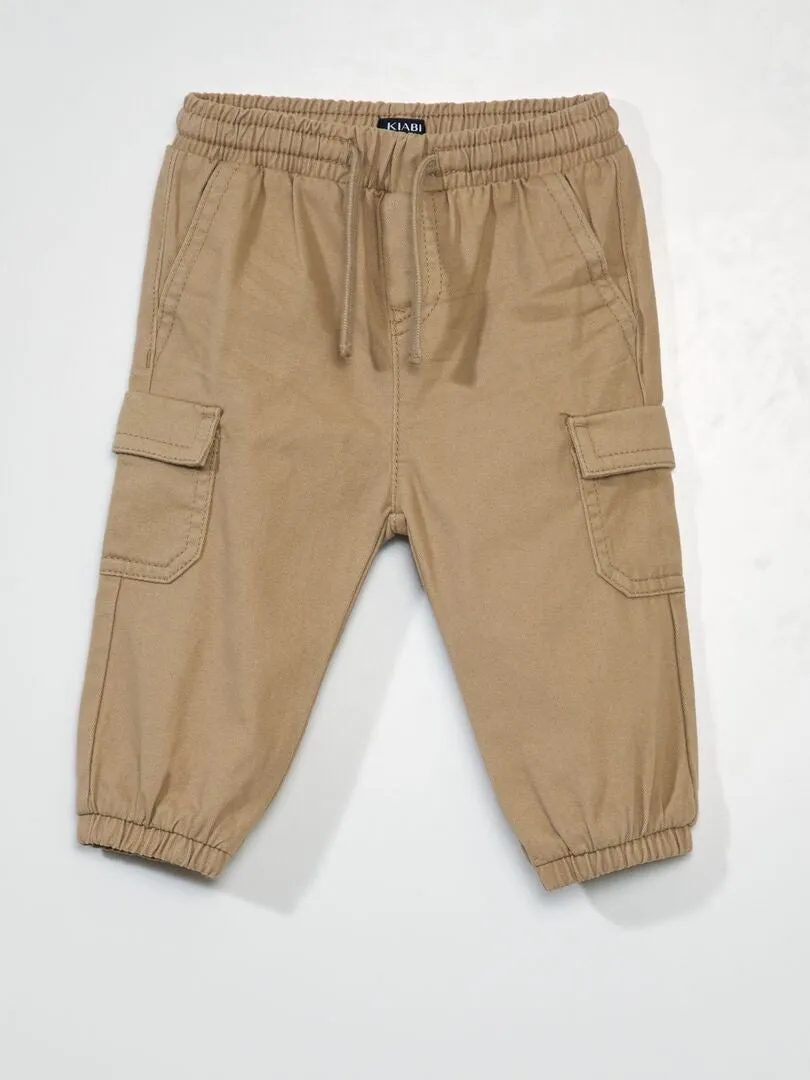 PANTALóN JOGPANT LISO  BEIGE