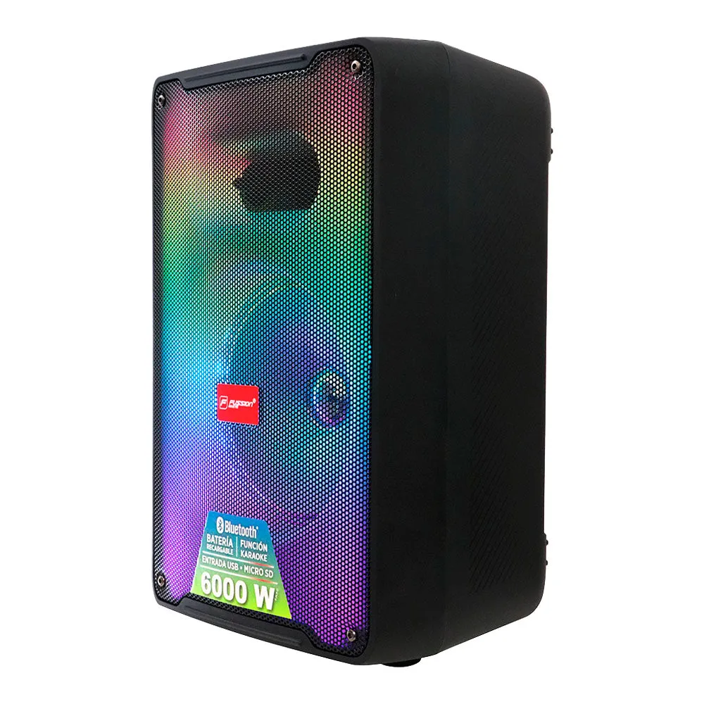 PBS8037 SONIDO POTENTE Y ESTILO VIBRANTE: DESCUBRE EL BAFLE AMPLIFICADO DE 8