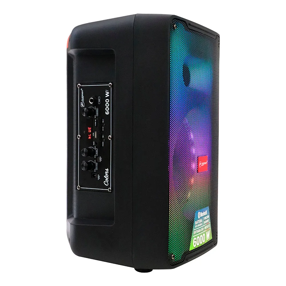 PBS8037 SONIDO POTENTE Y ESTILO VIBRANTE: DESCUBRE EL BAFLE AMPLIFICADO DE 8