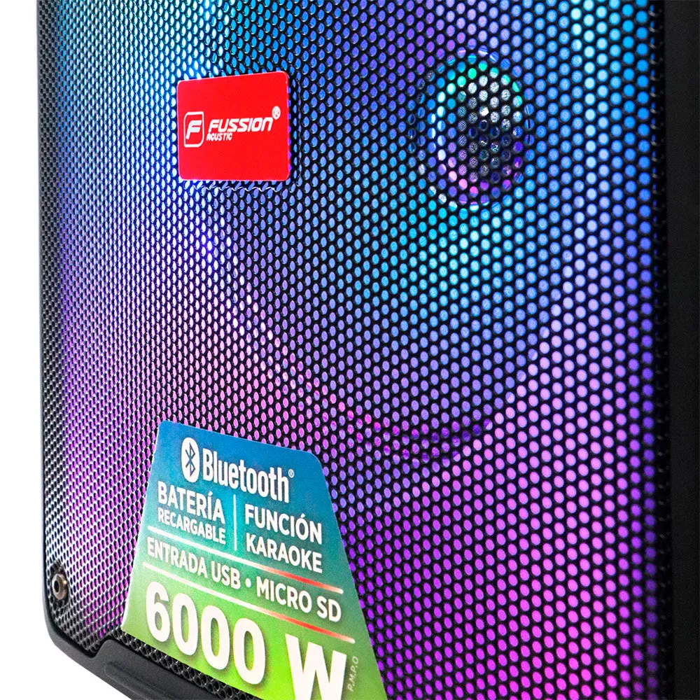PBS8037 SONIDO POTENTE Y ESTILO VIBRANTE: DESCUBRE EL BAFLE AMPLIFICADO DE 8