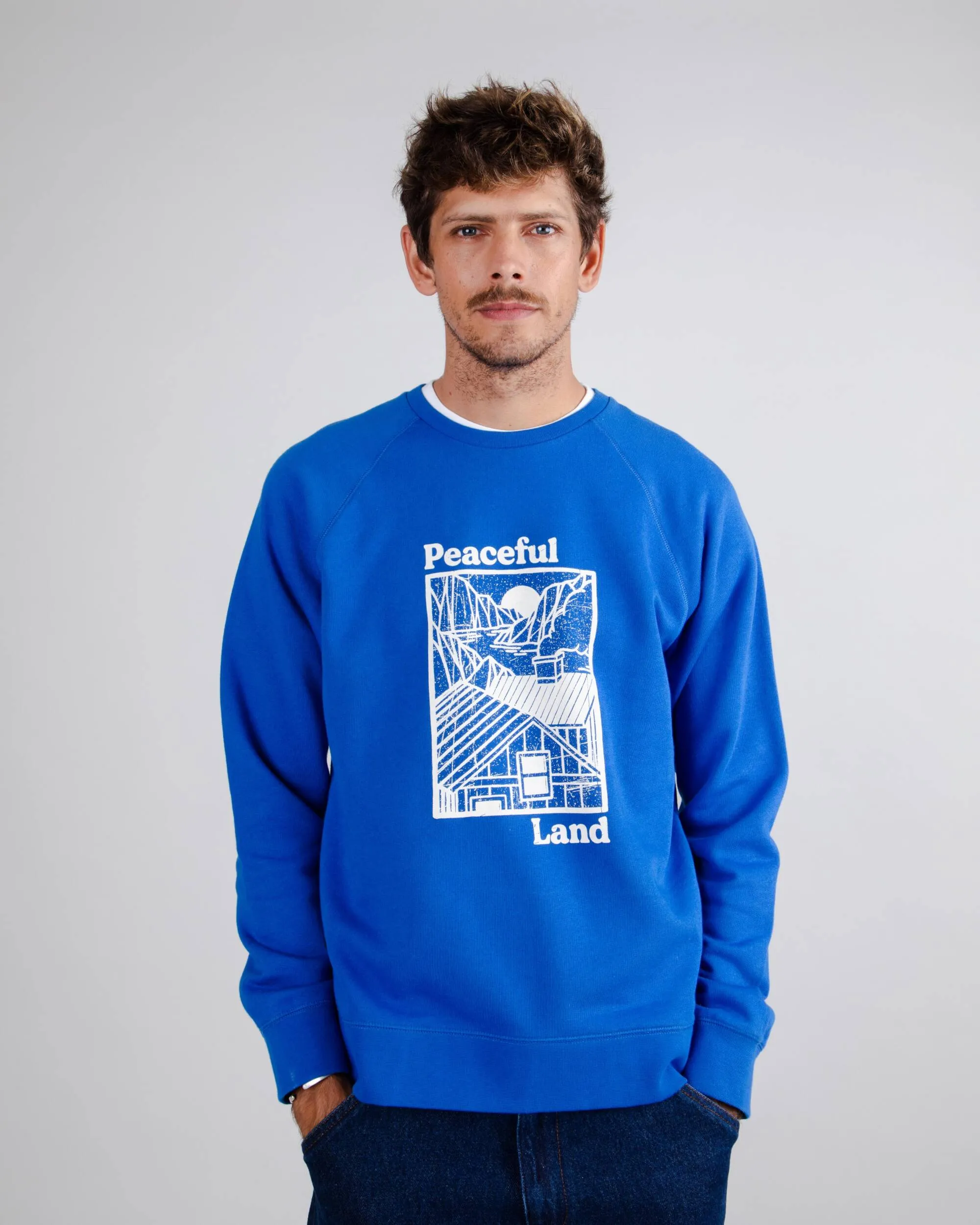 Peaceful Land Sweatshirt Blue