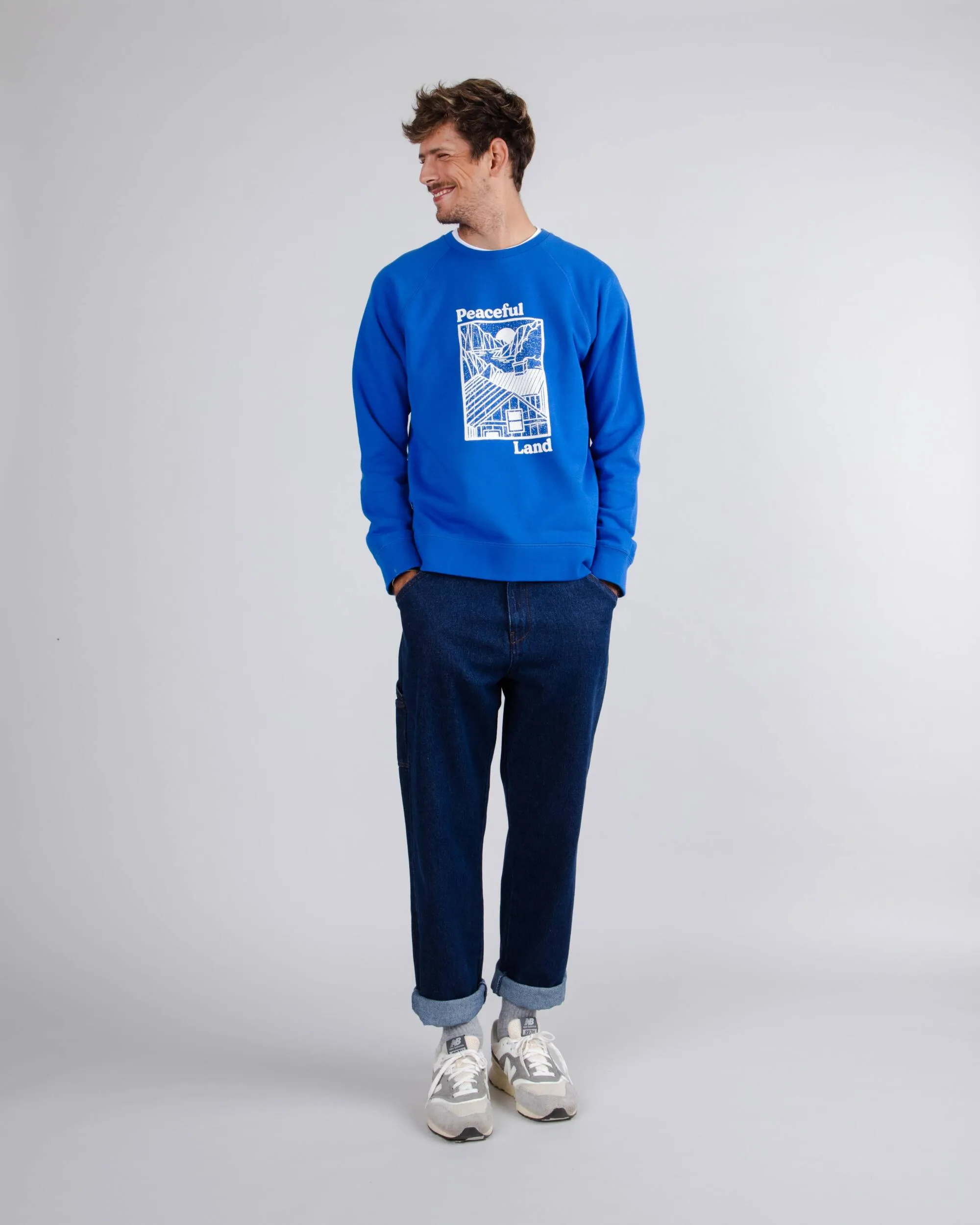 Peaceful Land Sweatshirt Blue