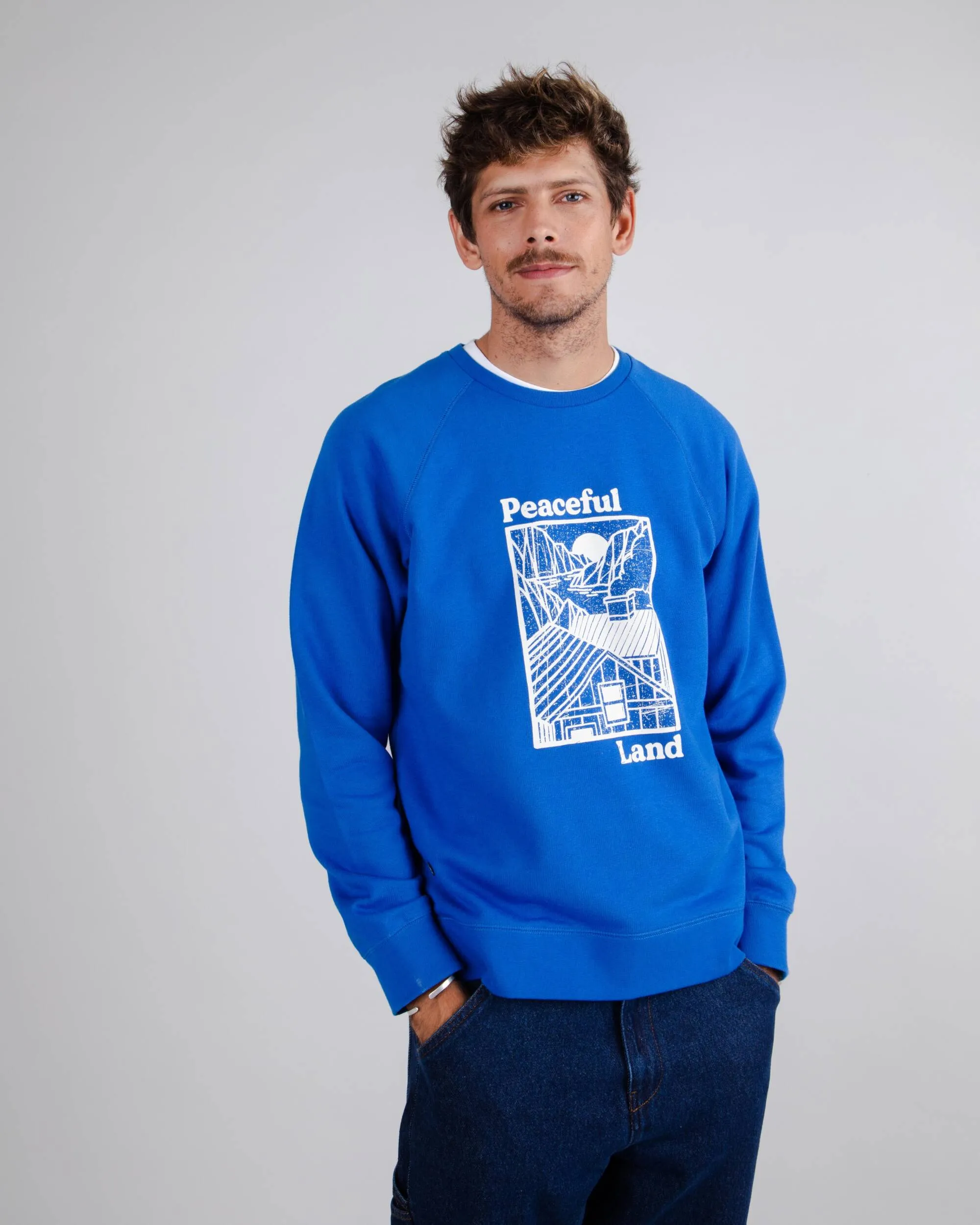 Peaceful Land Sweatshirt Blue