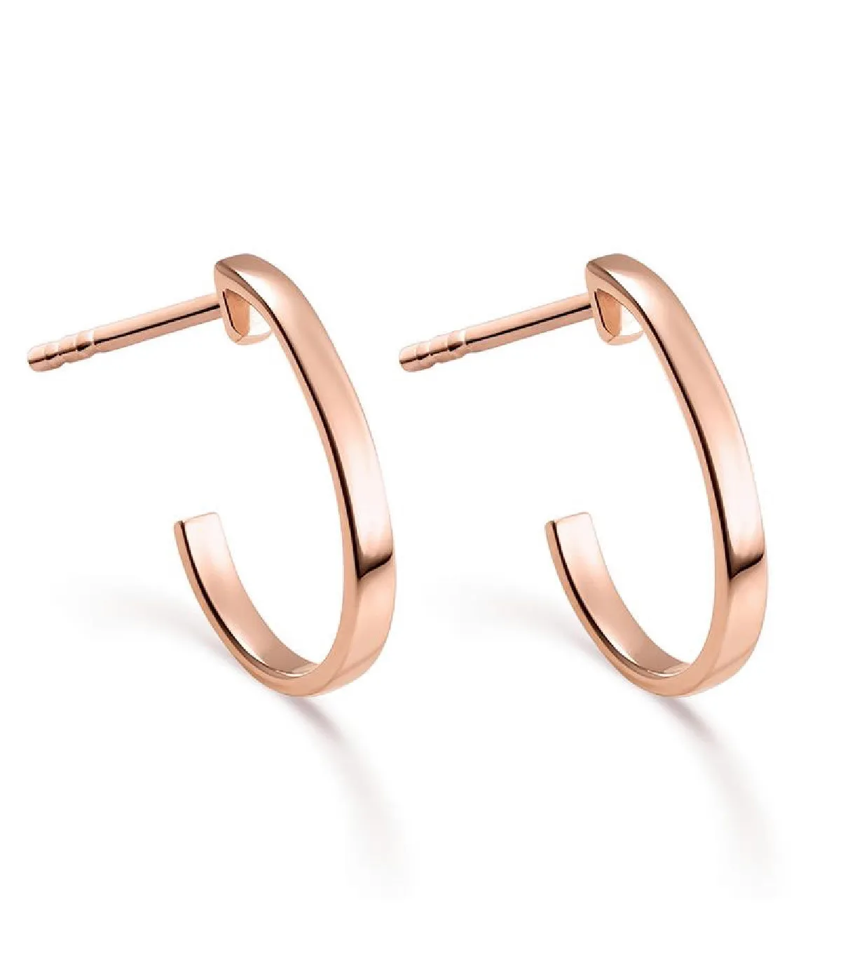 PENDIENTES ITEMPORALITY AROS ABIERTOS PLATA BAñO ORO ROSA  SEA300361UU