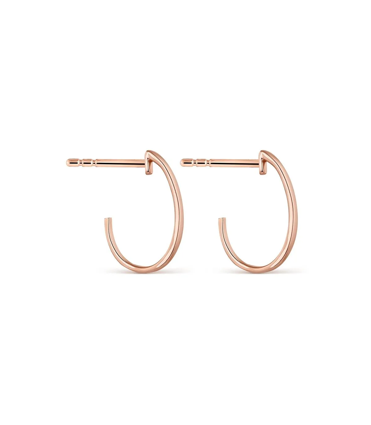 PENDIENTES ITEMPORALITY AROS ABIERTOS PLATA BAñO ORO ROSA  SEA300361UU