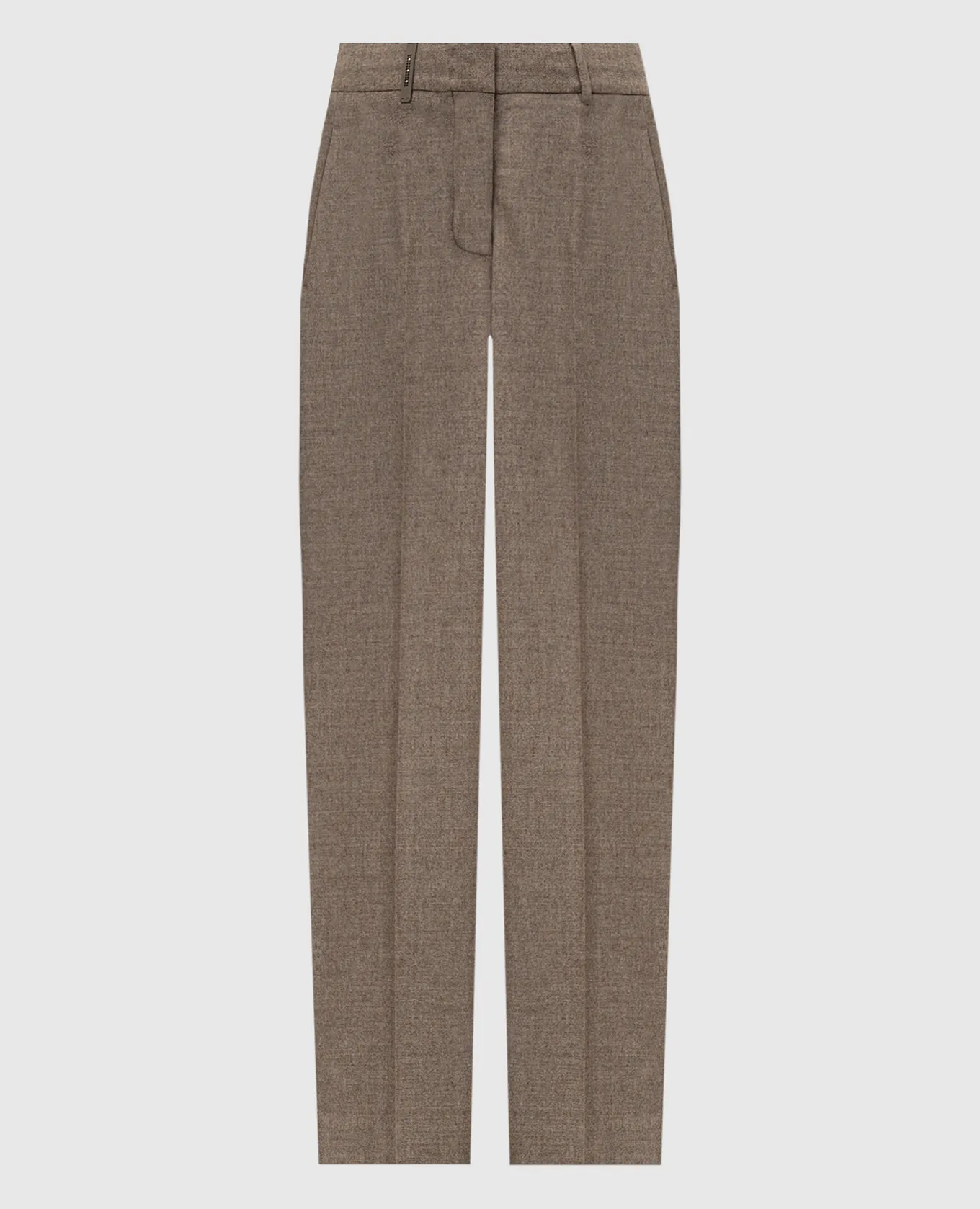Peserico Beige pants made of wool and cashmere