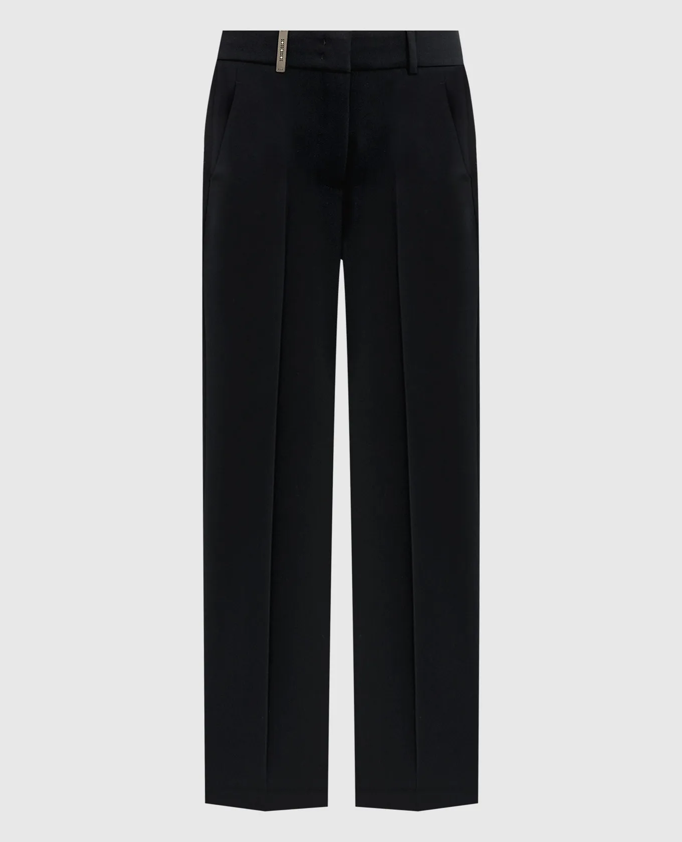 Peserico Black pants with a brand patch