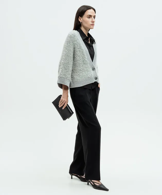 Peserico Black pants with a brand patch