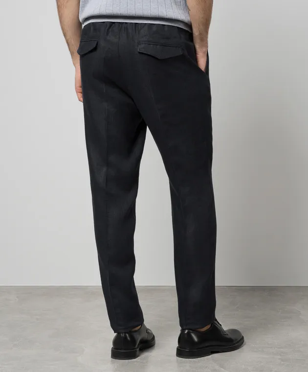 Peserico Blue linen pants