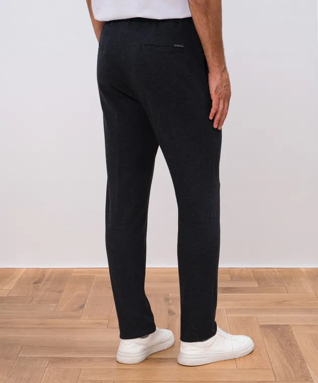 Peserico Gray pants with logo