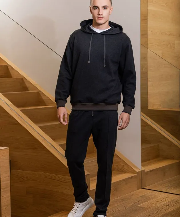 Peserico Gray pants with logo