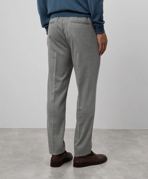 Peserico Gray pants with wool