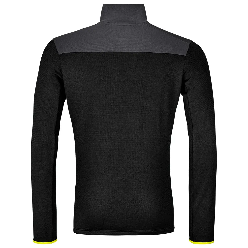 Polar Ortovox Fleece Light Zip Neck M Black Raven