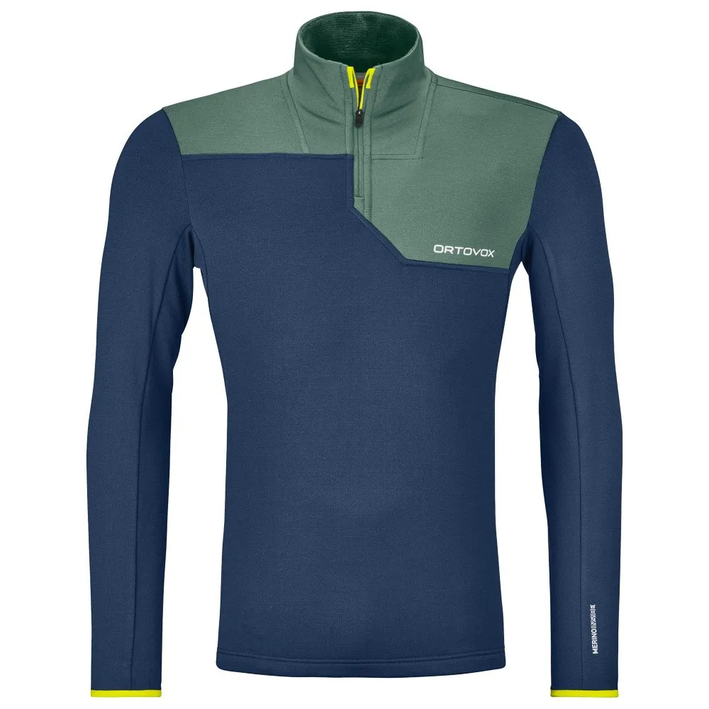 Polar Ortovox Fleece Light Zip Neck M Deep Ocean