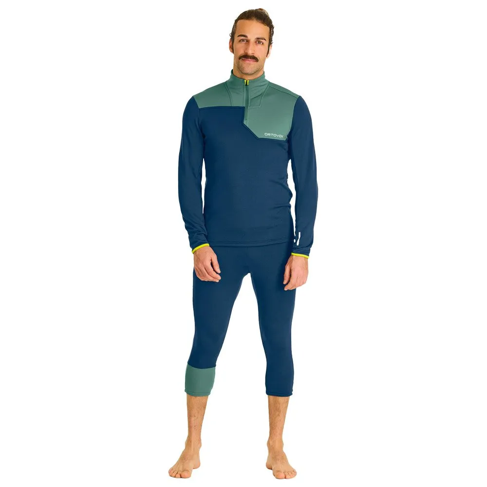 Polar Ortovox Fleece Light Zip Neck M Deep Ocean