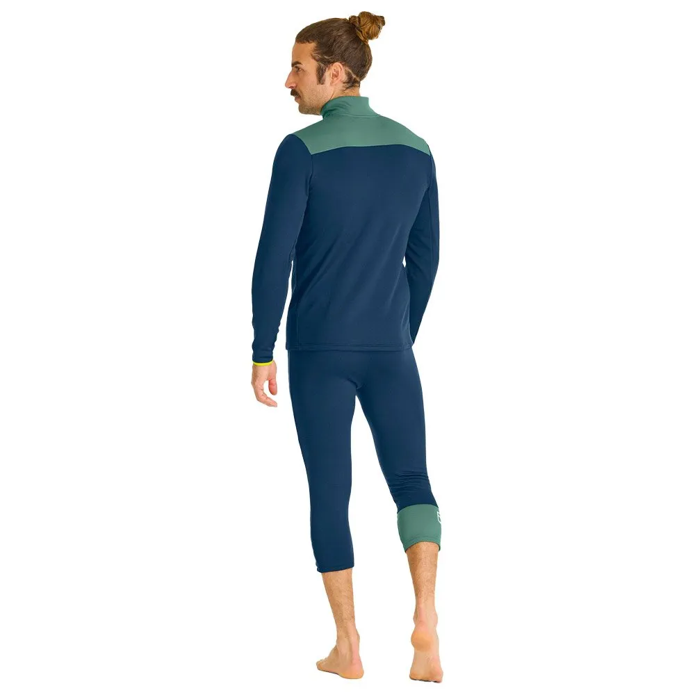 Polar Ortovox Fleece Light Zip Neck M Deep Ocean