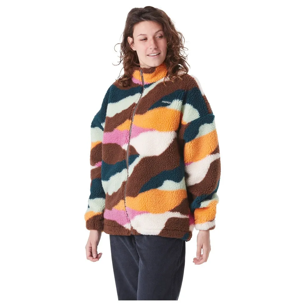 Polar Picture Gypsi Zip Fleece Strates Print