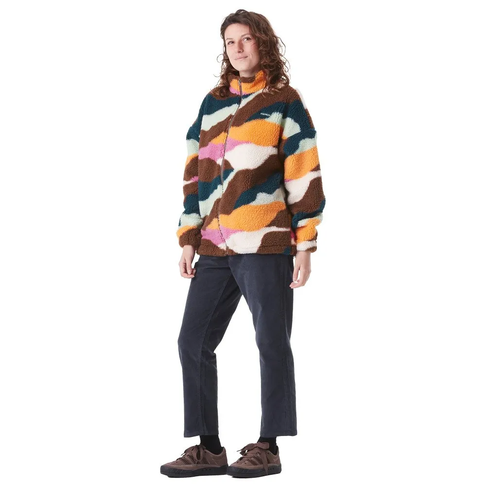 Polar Picture Gypsi Zip Fleece Strates Print