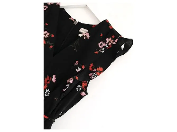 Rebecca Taylor vestido Margarita Negro Roja 