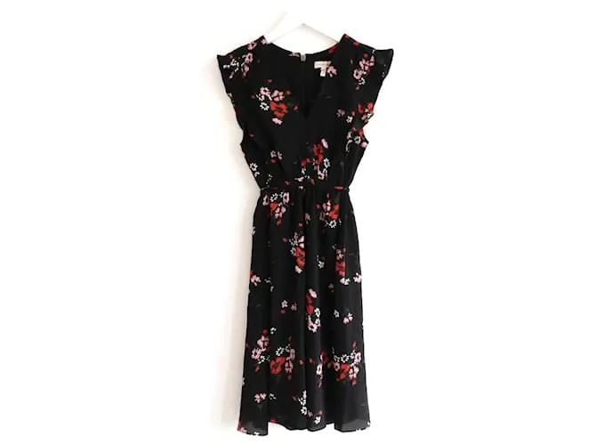 Rebecca Taylor vestido Margarita Negro Roja 