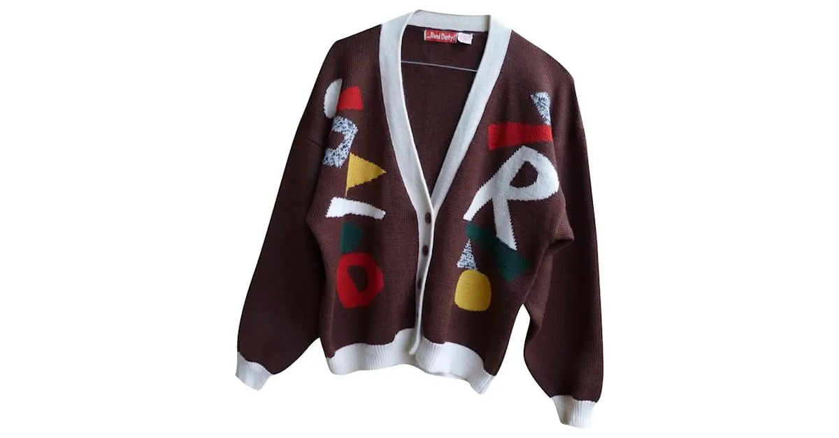 Rene Derhy Prendas de punto Castaño Multicolor 