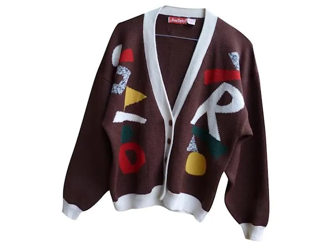 Rene Derhy Prendas de punto Castaño Multicolor 