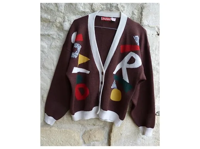 Rene Derhy Prendas de punto Castaño Multicolor 