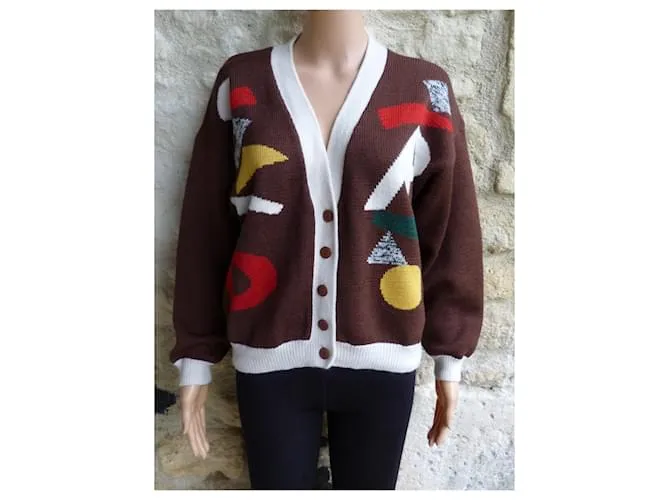 Rene Derhy Prendas de punto Castaño Multicolor 