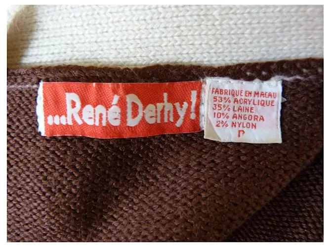 Rene Derhy Prendas de punto Castaño Multicolor 