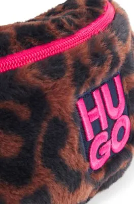 Riñonera para niños de imitación de piel con estampado de guepardo