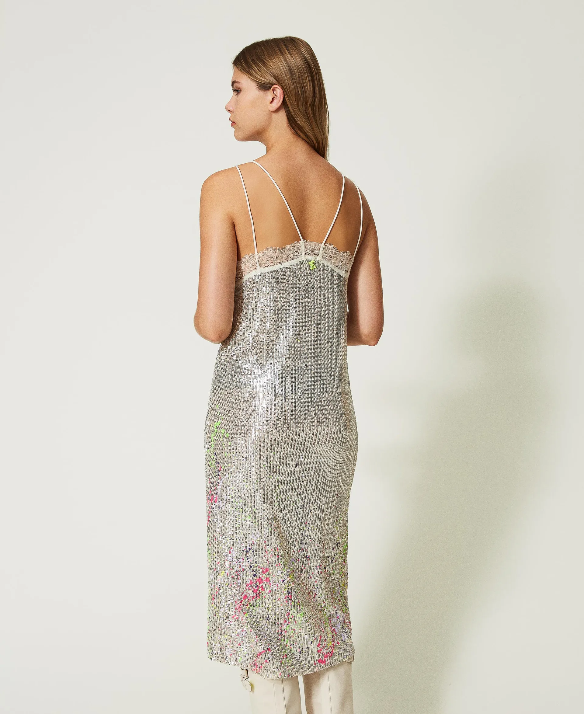 ROBE MIDI MYFO AVEC SEQUINS ALLOVER