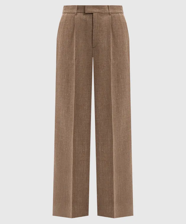 Rohe Brown wool and linen pants