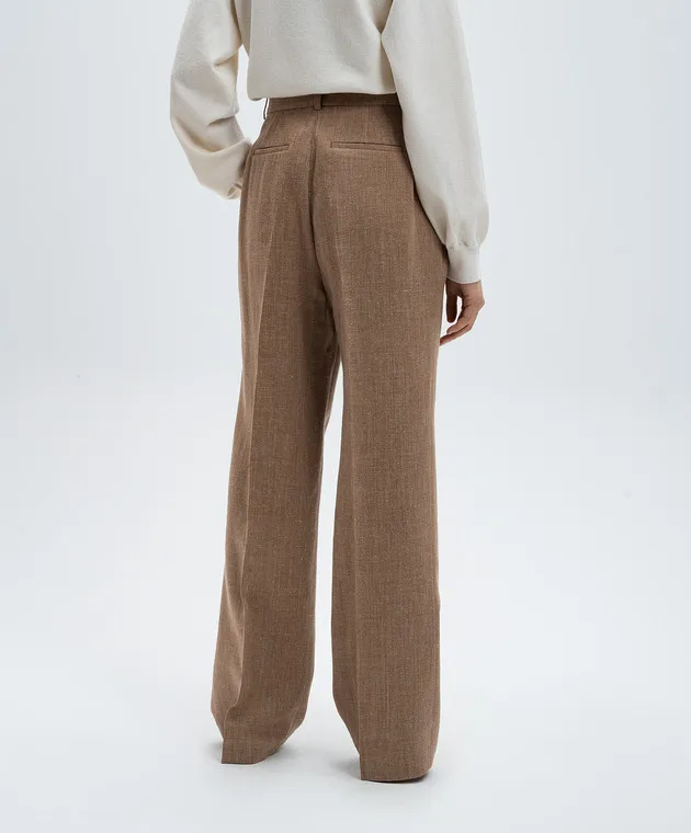 Rohe Brown wool and linen pants
