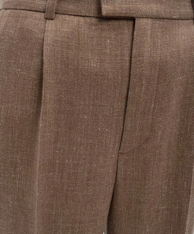 Rohe Brown wool and linen pants