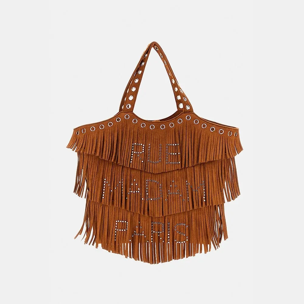 RUE MADAMBolso Shopper Flecos Camel Rue Madam Paris New Delano