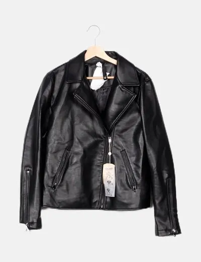 Salsa Jeans Chaqueta biker negra