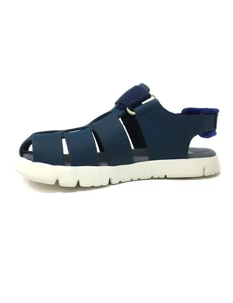 sandalia camper azul velcro