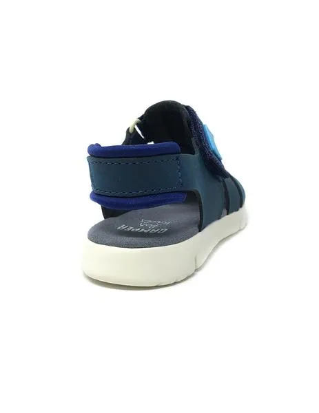 sandalia camper azul velcro