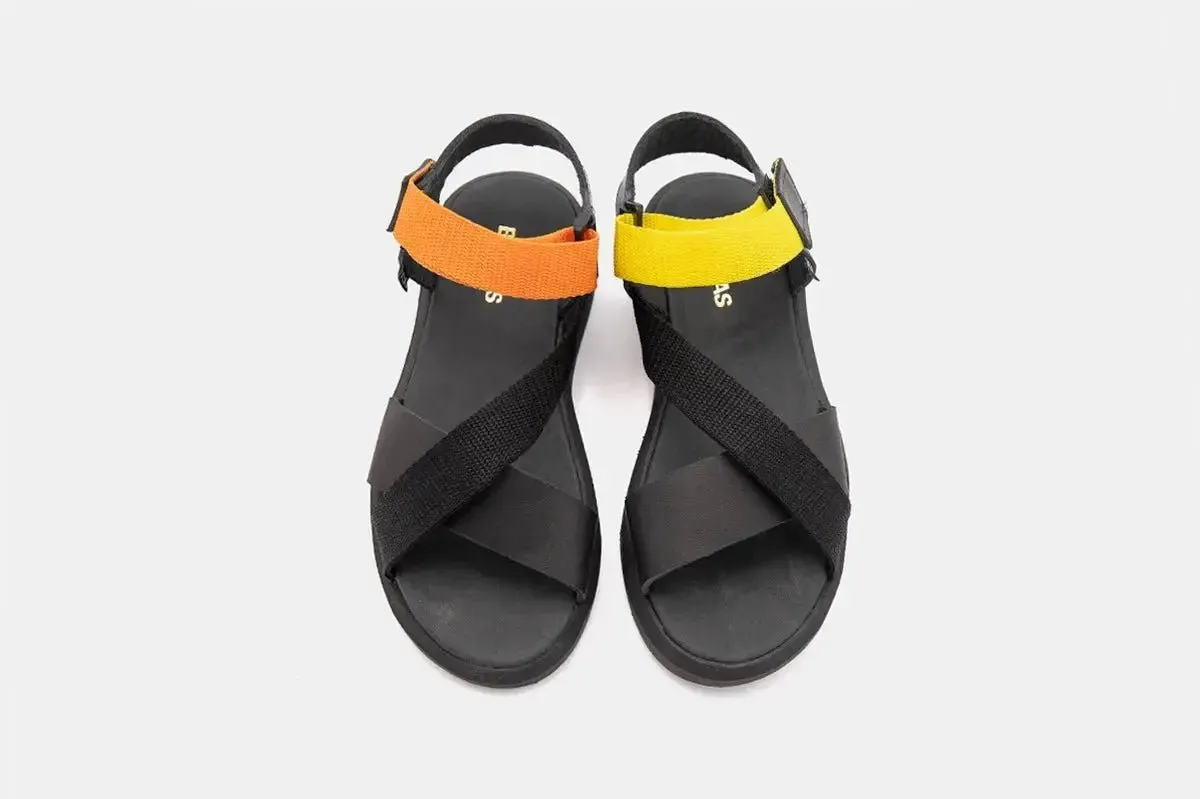 SANDALIA MUJER  PITON BICOLOR NEW