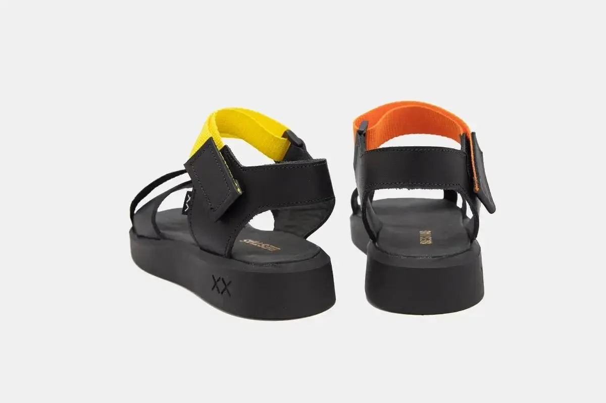 SANDALIA MUJER  PITON BICOLOR NEW