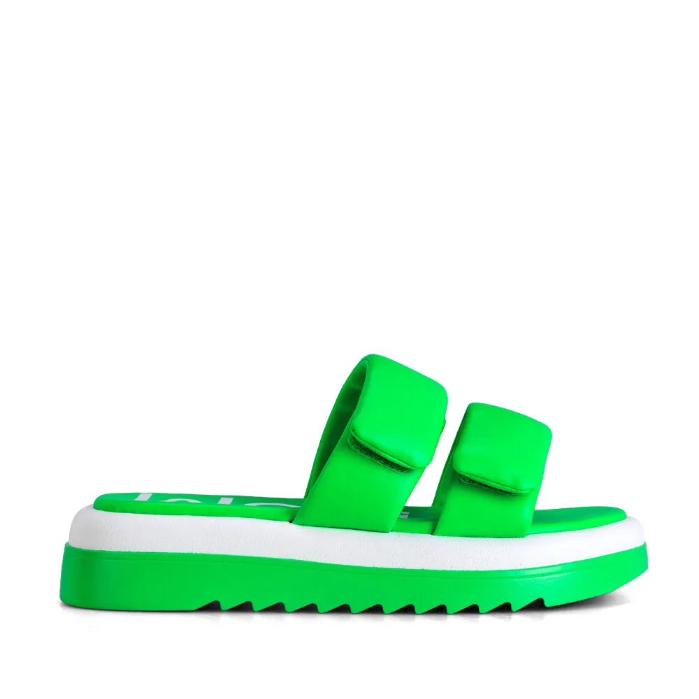 Sandalia Plataforma Verde Casual GH99 Weide