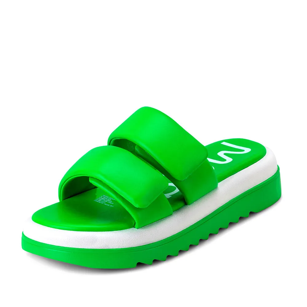 Sandalia Plataforma Verde Casual GH99 Weide