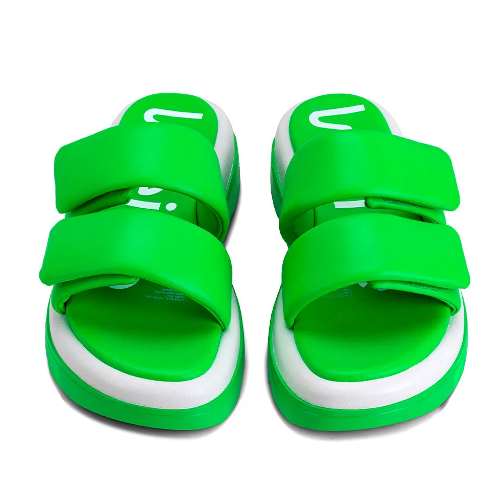 Sandalia Plataforma Verde Casual GH99 Weide
