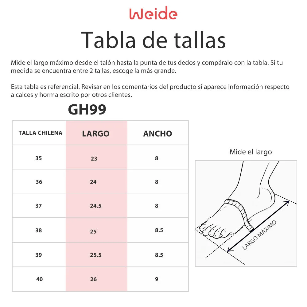 Sandalia Plataforma Verde Casual GH99 Weide
