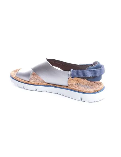 sandalias camper oruga plata