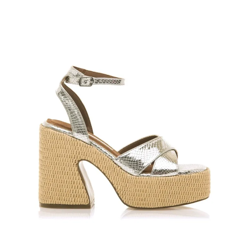 Sandalias Casual de Mujer MARIAMARE 68488 Plata 57135