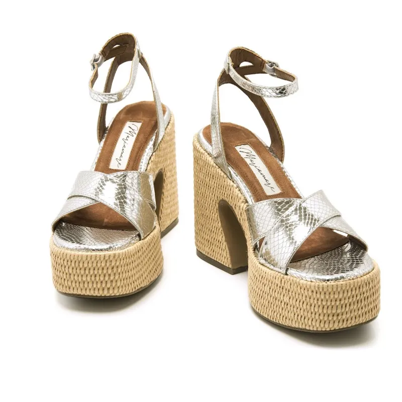 Sandalias Casual de Mujer MARIAMARE 68488 Plata 57135