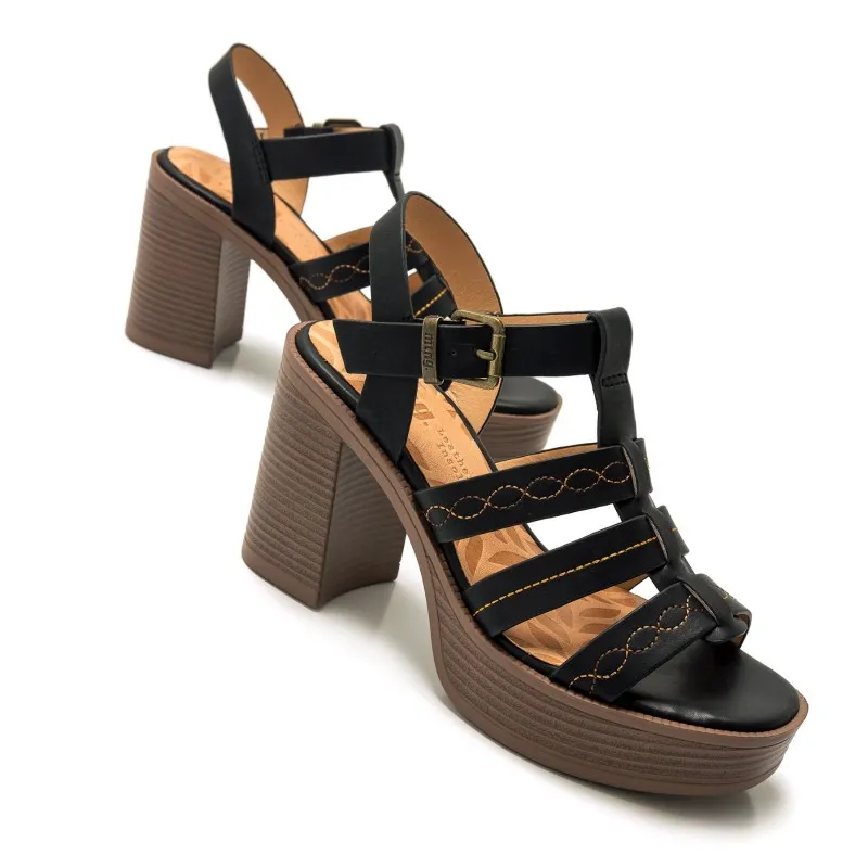 Sandalias Casual de Mujer MTNG NEW 67 Negro 54736
