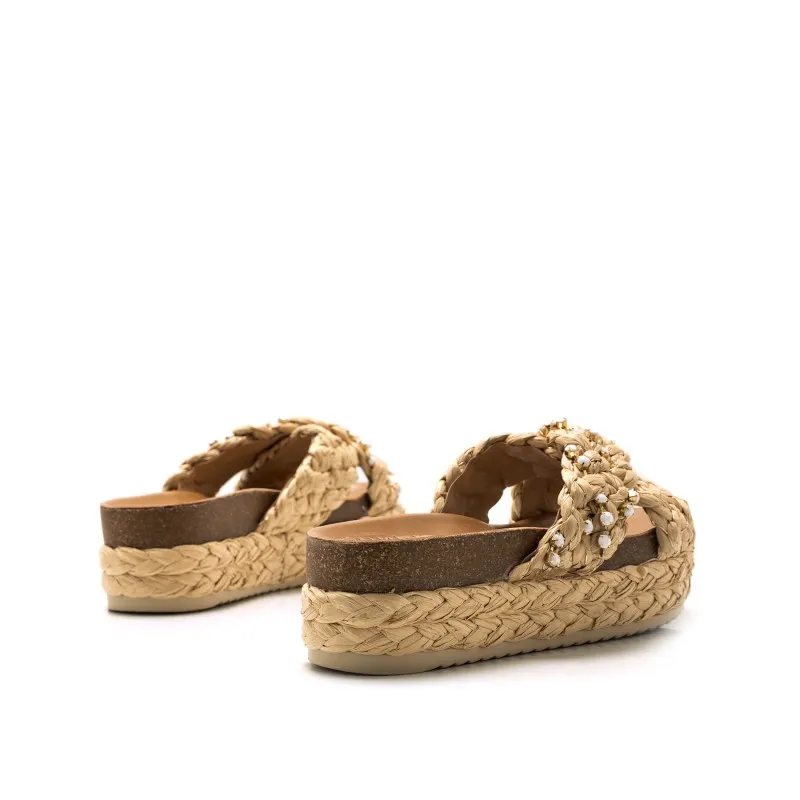 Sandalias Casual de Mujer MTNG PERLA Beige 54742