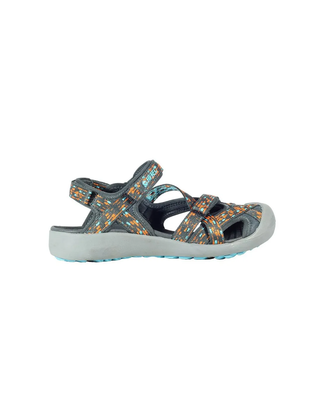 SANDALIAS DE MONTAñA HITEC MUNDA CHARCOALRED ORANGEBLUE CURAçAO MUJER